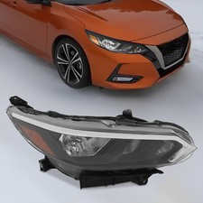 Headlight For 2024-2025 Nissan Sentra S/SV Halogen Headlamp [4-Pin] Passenger RH