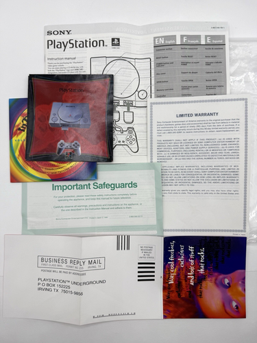 Sony Playstation 1 PS1 1997 Console SCPH-5501-94005 Matching Serial w/ Box Works - Picture 24 of 24