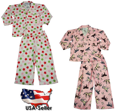 Sara's Prints Toddler & Girls Long Sleeve Two Piece Pajama Set CLOSEOUT