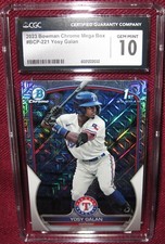 2023 BOWMAN CHROME MEGA BOX #BCP-221 YOSY GALAN CGC 10 GEM MINT