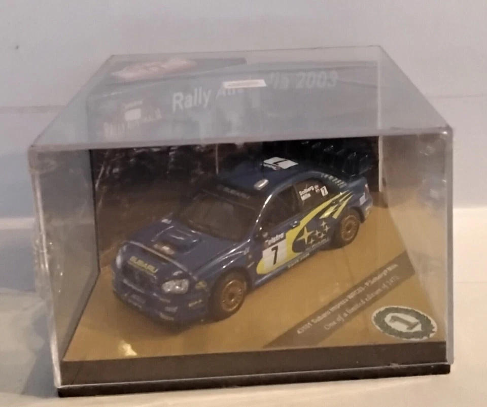 Subaru Impreza WRC #7 Win Autralia Rally 2003 Solberg Mills Vitesse 43101 1:43 - Immagine 2 di 2