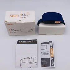NBJU Bark Training Collar with Buckle Blue Rechargeable - Open Box
