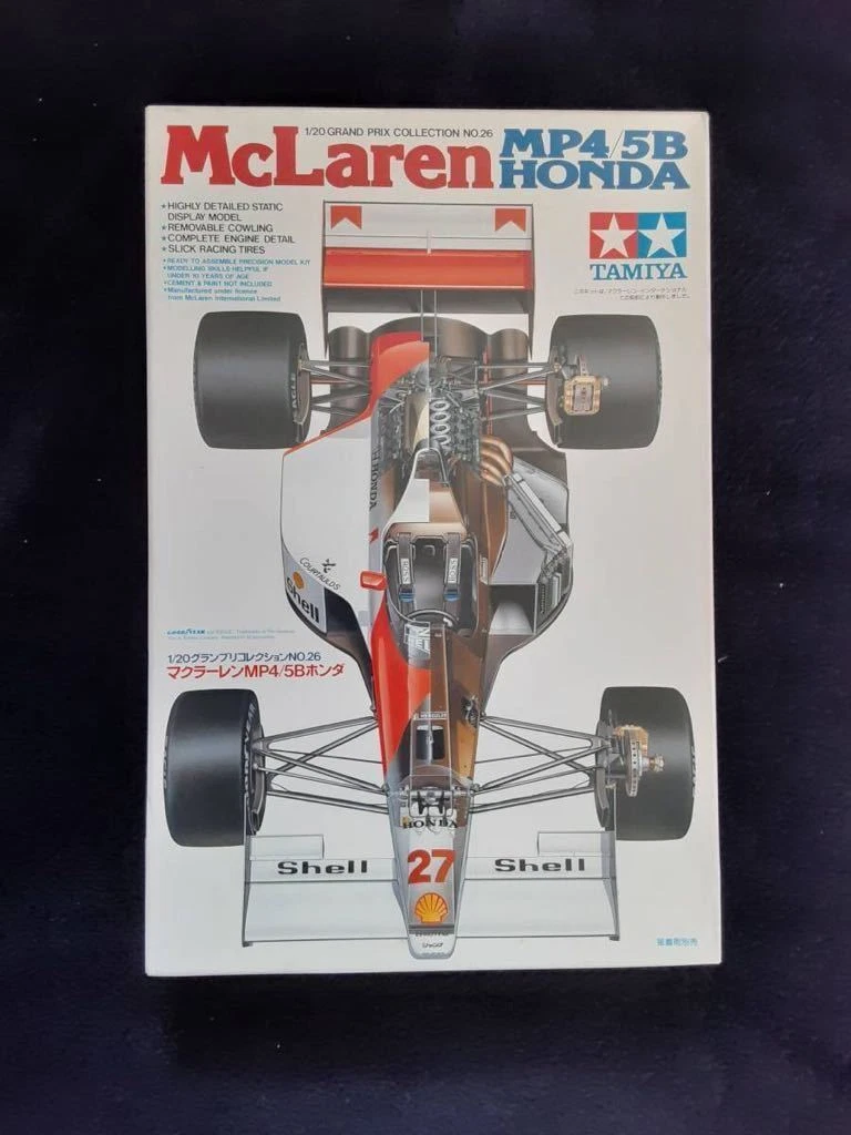 TAMIYA McLaren MP4/5B Honda 1/20 Model Kit #26573 | eBay