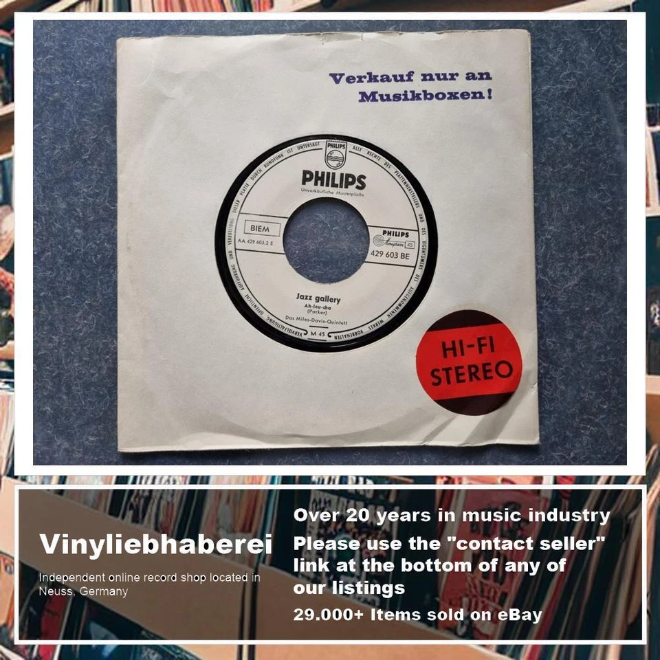 Miles-Davis-Quintett - Tadd's delight 7'' EP GERMANY PROMO - Image 4 of 4