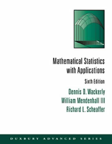 Mathematical Statistics with Applications by Dennis D