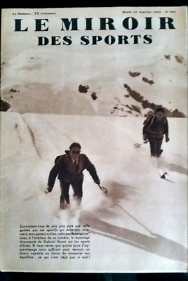 LE MIROIR DES SPORTS 1930 N 575 LES SPORTS D'HIVER