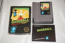 Baseball HANGTAB (Nintendo NES) Complete in Box CIB #4