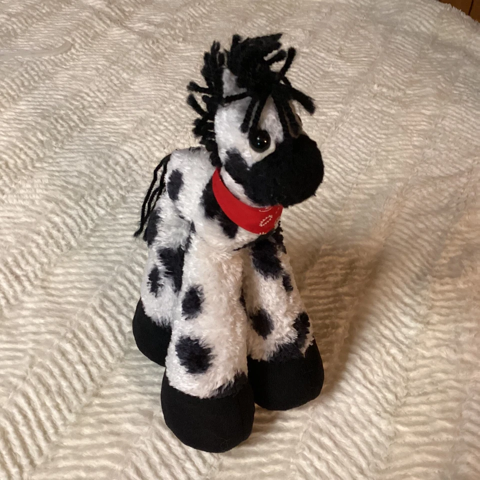 JUMBO BESTEVER CAVALO BANDANA PRETO E BRANCO BIG BEANBAG Cascos STAND UP TOY - Imagem 2 de 4