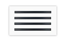 12x8 Modern AC Vent Cover - Decorative White Air Vent - Standard Linear Slot Dif