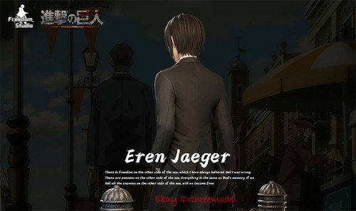 Estatua pintada de resina Freedom Studio Attack on Titan Eren Jaeger EN STOCK - Imagen 8 de 9