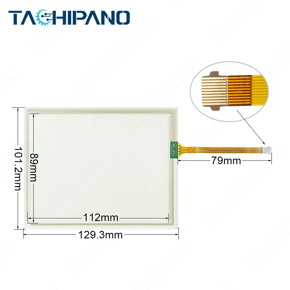 2711P-T6M20A8 Estuche de plástico para 2711P-T6M5A8 con pantalla táctil de vidrio Foto 2 de 4