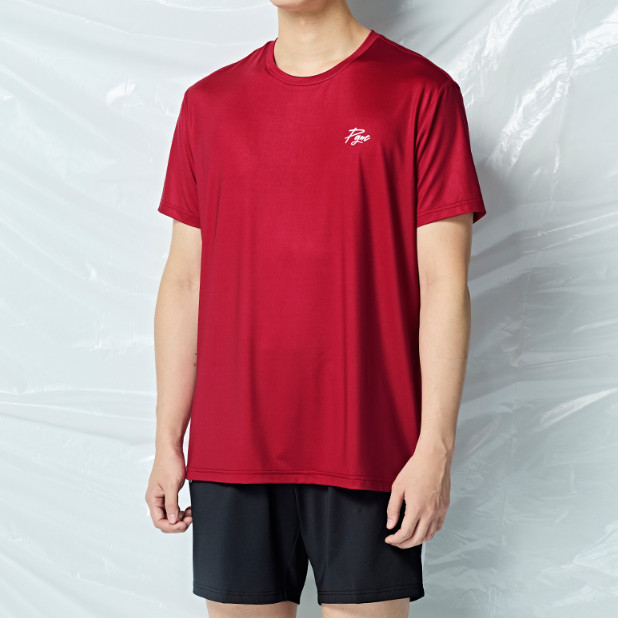 Мужские футболки для бадминтона PGNC 25S/S, спортивная одежда, повседневная футболка Wine NWT ERT-3235