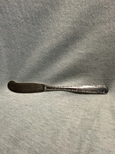 Vintage Gorham Camellia 925 Sterling Silver Floral Butter Spreader Knife