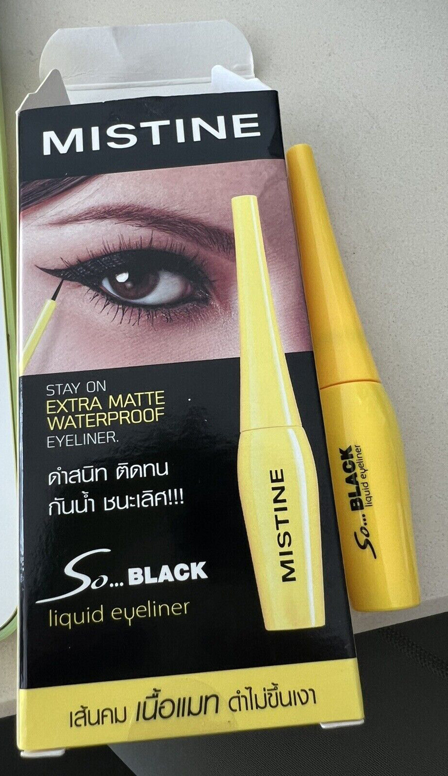 Mistine Lable 5x Mistine So Black Matte Liquid Eyeliner Matte Waterproof and Long ...