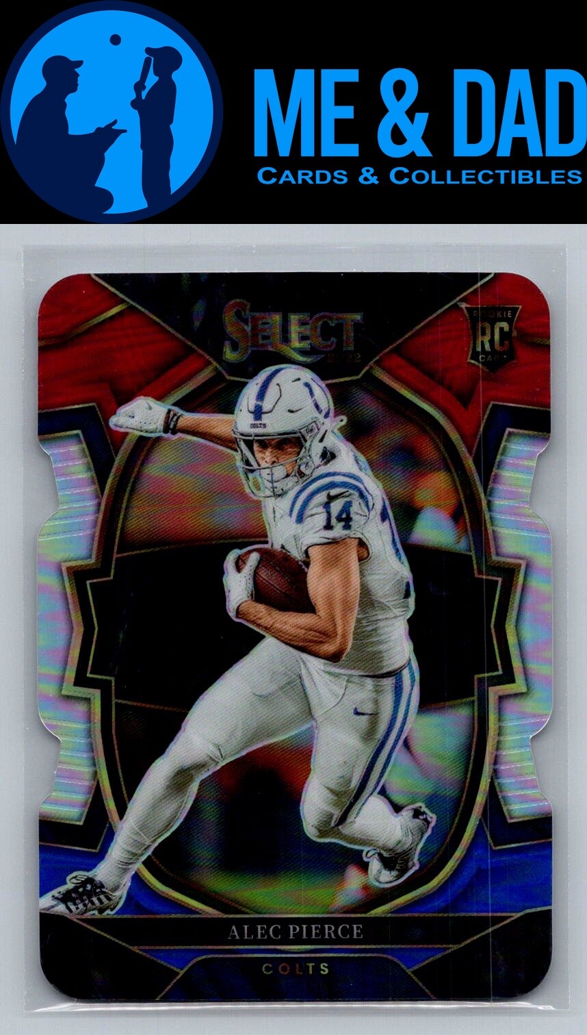 2022 Panini Select #45 Alec Pierce Red and Blue DieCut