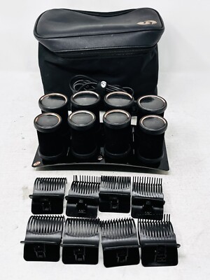 T3 Micro Volumizing Hot Rollers Luxe Premium Curler Set 73709 8 Count w/ Clips
