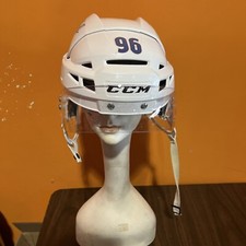 2021-22 Game Used Colorado Avalanche M. Rantanen White Stanley Cup Helmet COA