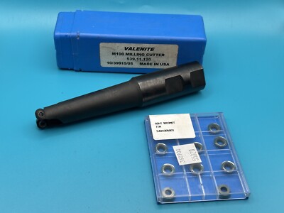 Valenite 3/4'' Indexable Button End Mill 539-11-120 with Box of Inserts