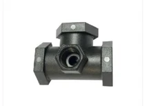 1/2" FPT TEE - POLY W/ 1/4" FPT GAUGE PORT 3GTT1214