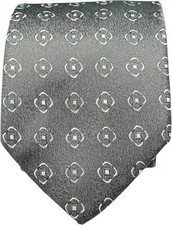 BISSE Necktie - Micro Fabric Men's Tie, Square Detailed Tie, Men's Necktie