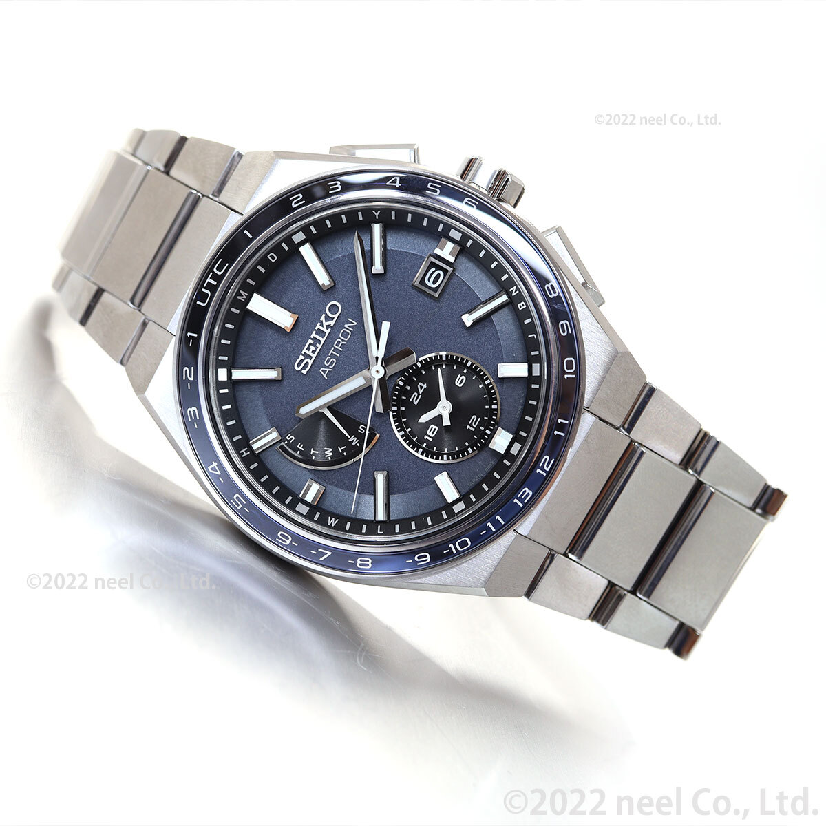 SEIKO Astron SBXY037 Blue Titanium Radio Solar Men