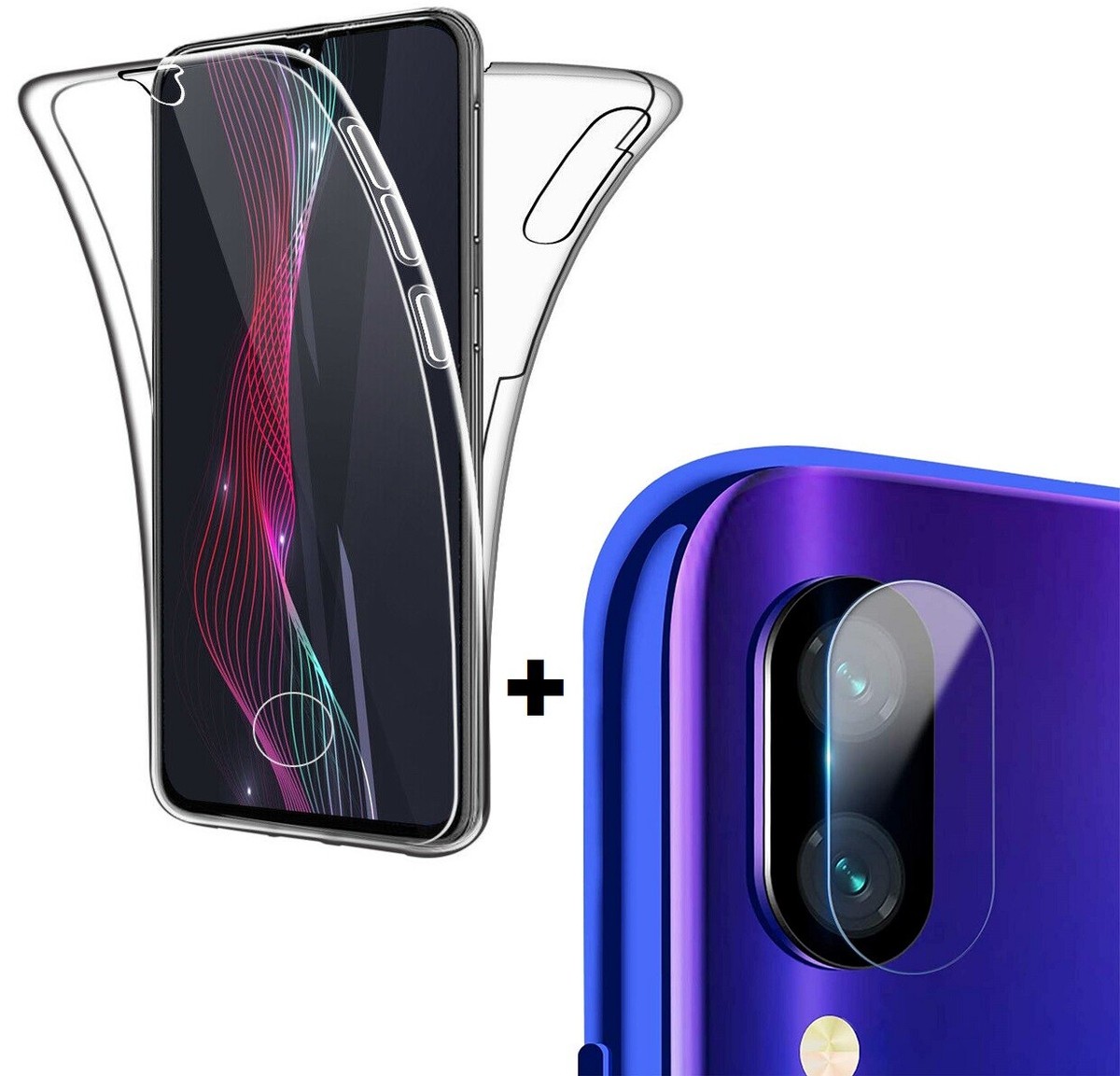 COVER 360° FRONTE RETRO PELLICOLA VETRO FOTOCAMERA PER HUAWEI MATE 20 PRO