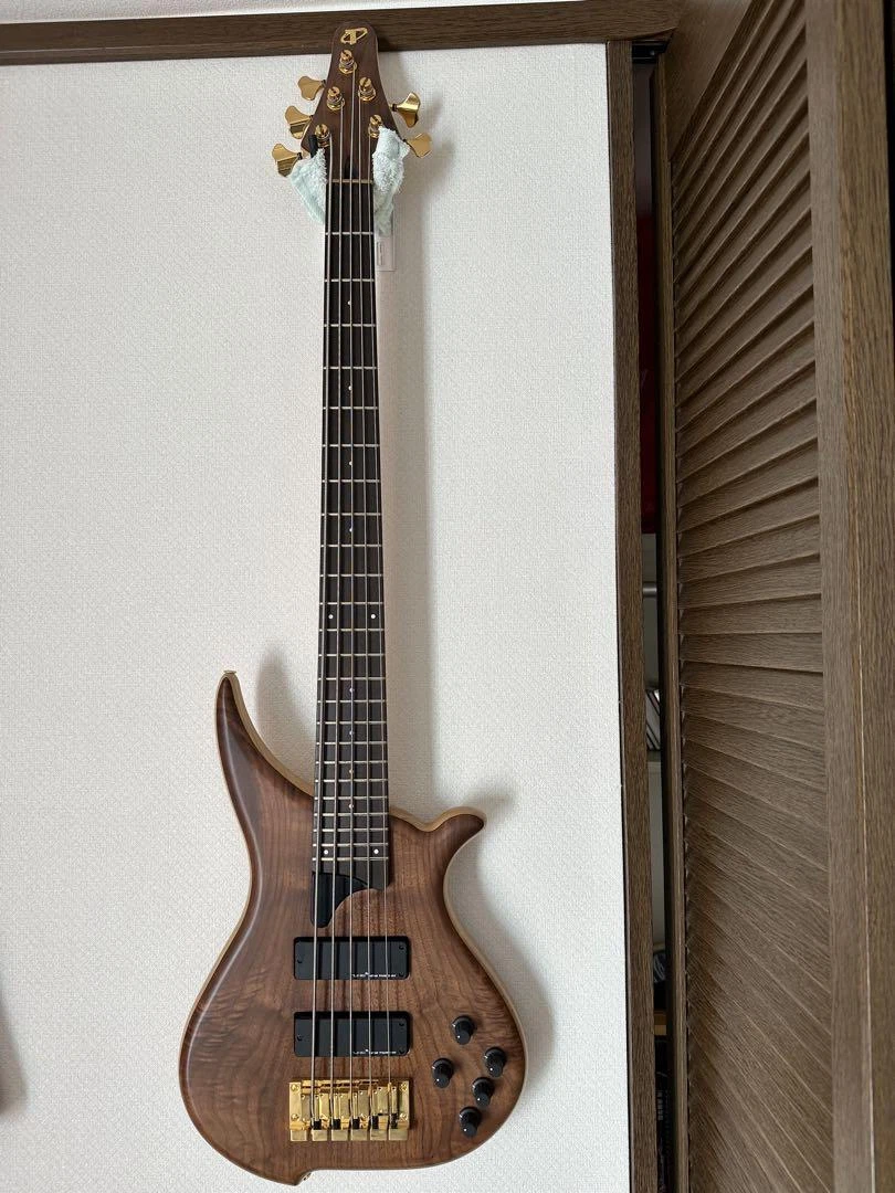 Electric Bass Guitar TUNE TWB-5 STANDARD Brown 5 String S/N 19023