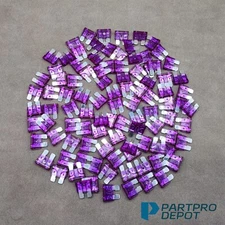 100 Pack 3 AMP  CAR TRUCK BOAT MARINE RV ATC/ATO STANDARD Regular FUSE BLADE 3A