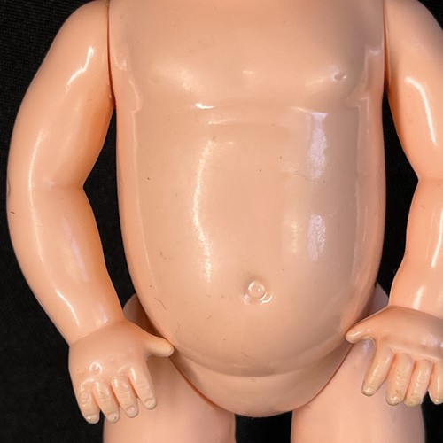Vtg Baby Doll Toy Ideal Pat Pending Hard Plastic Jointed Sleepy Eye - Picture 5 of 12