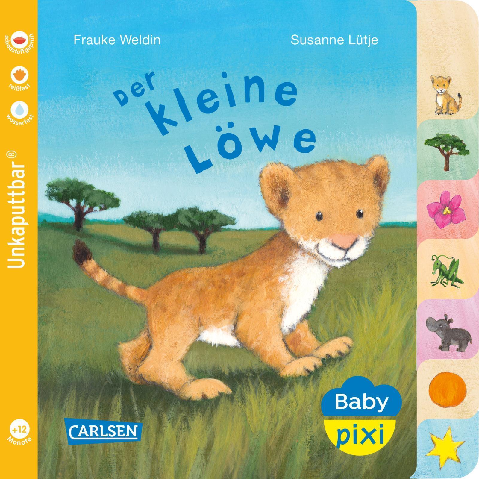 Thumbnail - Baby Pixi (unkaputtbar) 104: Der Kleine Löwe | Ein Baby-buch Mit