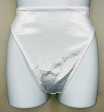 NWOT 1997 Vintage Victoria's Secret Second Skin Satin Hi-Rise Thong Dated 05/97