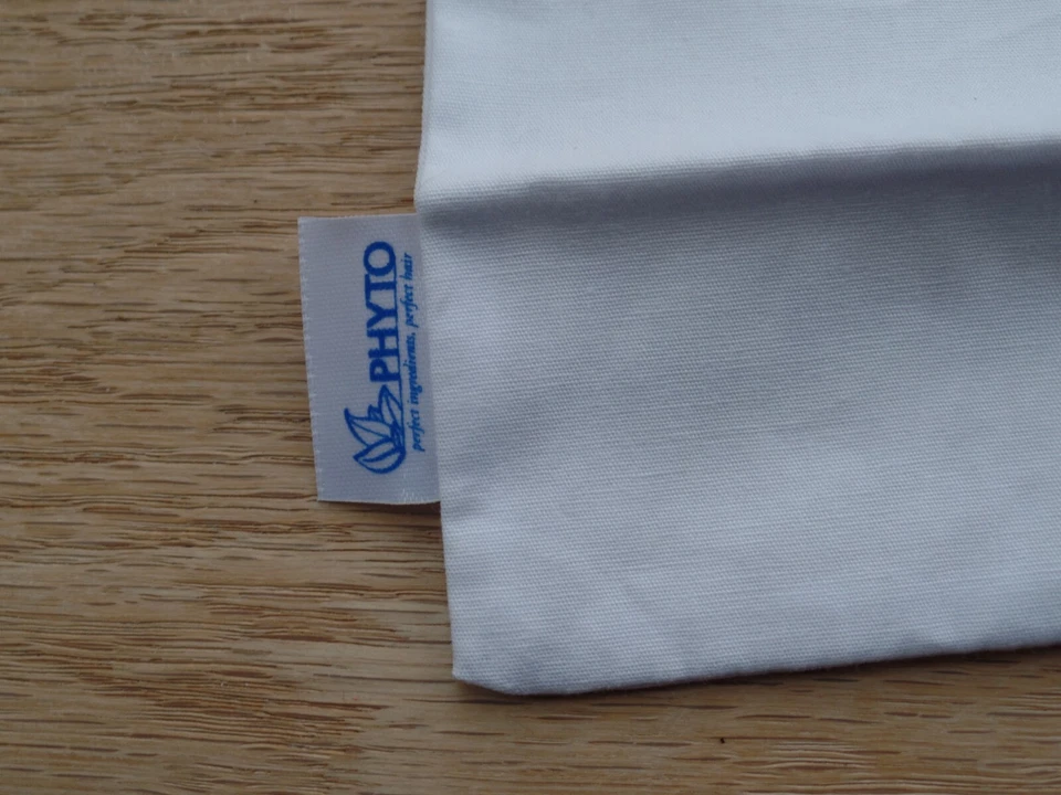 Phyto Bolsa Accesorios Cabello Tela Blanca Bordada Árbol Nuevo Embalaje Original Foto 3 de 4