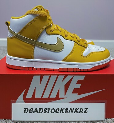 W Nike Dunk High University Gold DQ4691 700 Unisex Adult Sizes