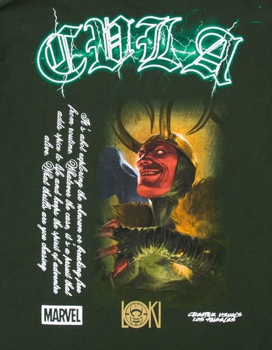 CVLA x Marvel Villains Youth Boys Loki Double Sided Green Shirt New S, L, XL - Picture 3 of 6