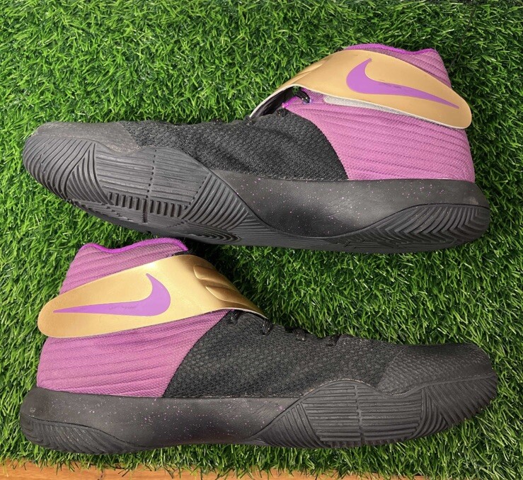 靴 KIR Nike Kyrie 2 ID iD Black Purple Gold Size 16 Sneakers Shoes 843253