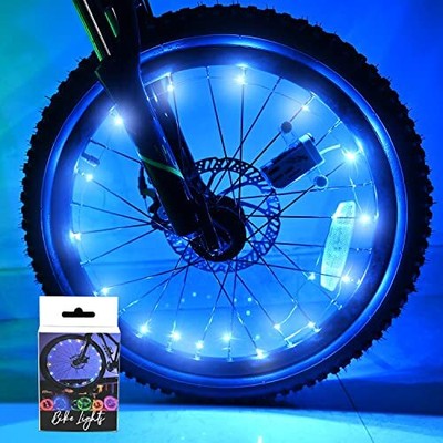LED Bike Wheel Lights (1 Wheel Pack) Ultra Bright Waterproof Bicycle blue