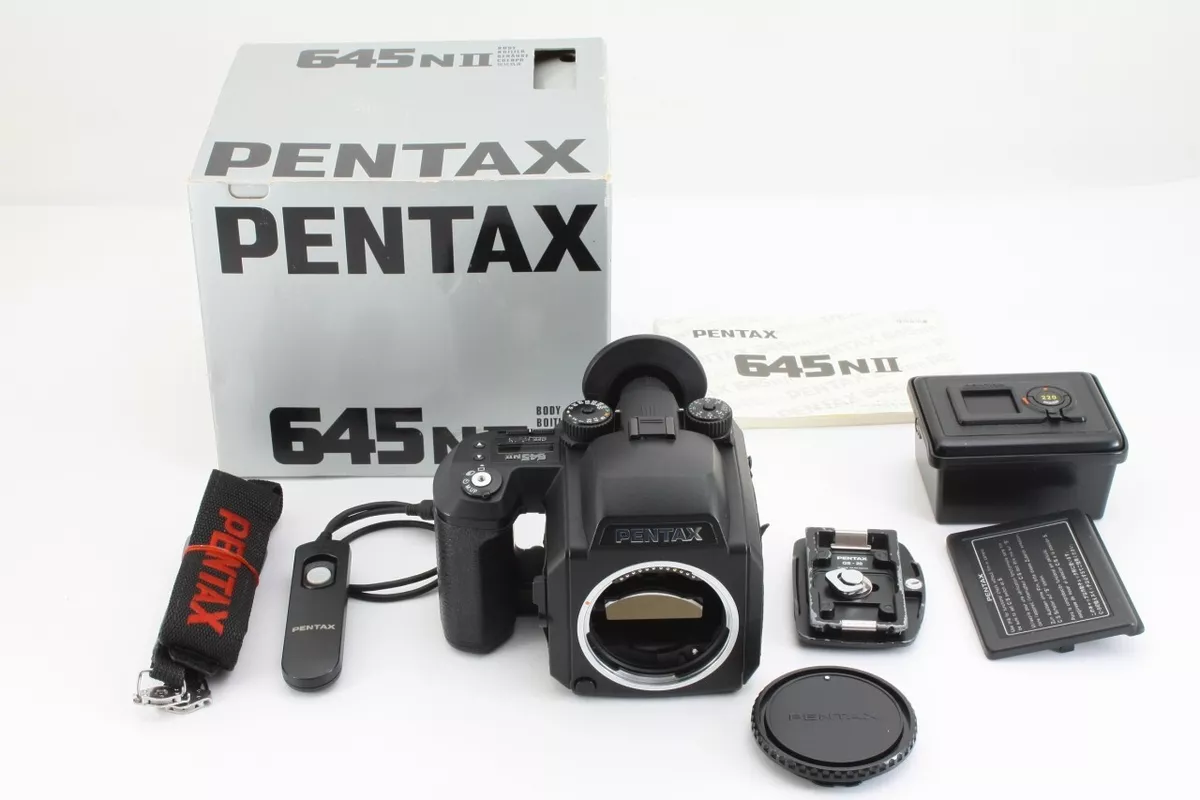 *Excellent* Pentax 645N II Body w/120 & 220 Film Insert from Japan #8818