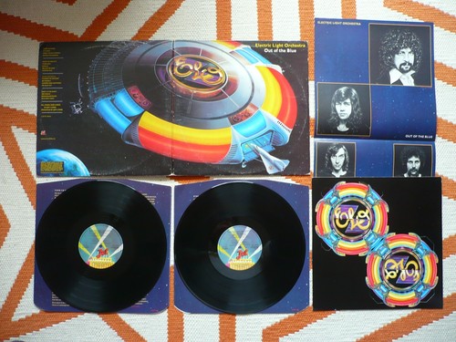 ELO Electric Light Orchestra Out Of The Blue Vinyl UK 1977 Jet LP Space Station