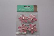 Jolee's Boutique "Pink Cluster Flowers" Rhinestones  Glittered Year 2012