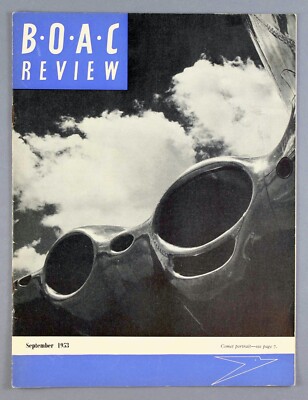 BOAC REVIEW AIRLINE STAFF MAGAZIN SEPTEMBER 1953 B.O.A.C COMET HIGHWAY
