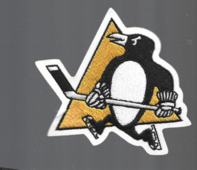 NEW 3 1/4  Inch Pittsburgh penguins 1  Iron on Patch Free Shipping