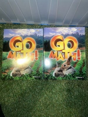 Lot Go Math! Student Edition Set KINDERGARTEN Vol 1 & 2 Common Core Homeschool