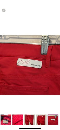 alberto golf Mona-K 3xdry shorts Bermuda red Men’s Size 34 Regular Fit - Picture 12 of 12
