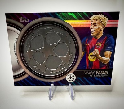 2025-26 Topps UEFA Champions League Lamine Yamal Starball Relic #SCR-LY Barca