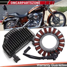 For 2008-2016 Harley Dyna Stator Coil & Regulator Rectifier 30017-08 & 74631-08