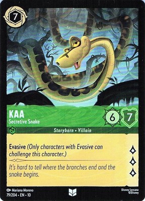 Kaa - Secretive Snake 79/204 -Whispers in the Well - NM