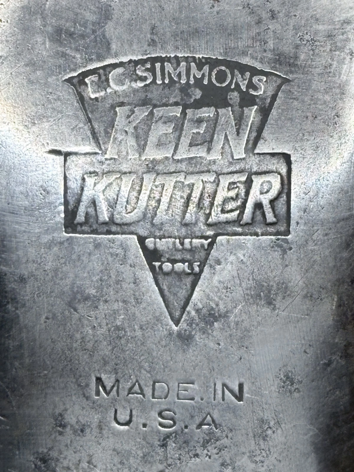 Vintage Keen Kutter Half Hatchet Roofing Axe E.C. Simmons USA Original Handle