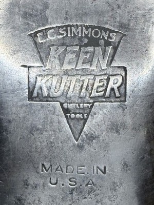Vintage Keen Kutter Half Hatchet Roofing Axe E.C. Simmons USA Original Handle