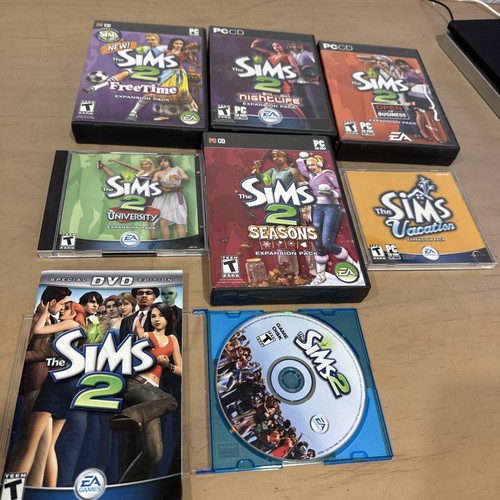 The Sims 2 PC Games Lot Of 7