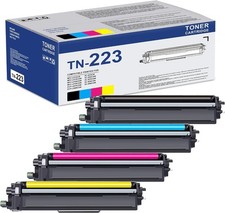 4Pack Toner Cartridge Replacement For Brother TN223 TN227 HL-L3210CW MFC-L3770CD